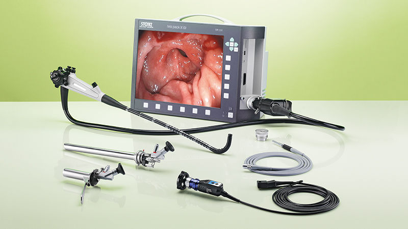 Video proctoscopy procedure diagram